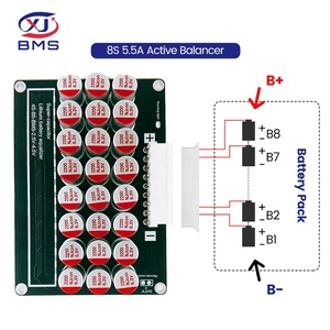 Equilibrador activo XJ BMS, batería de litio Lipo, módulo de ecualización activa, condensador de ajuste, <span class=keywords><strong>8S</strong></span>, 16S, 5A, 5.5A, Lifepo4, LFP, NMC, <span class=keywords><strong>8S</strong></span>, 16S, NMC - Product Image 5