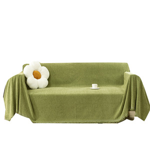 25 moderno semplice copridivano in ciniglia tessuto a spina di pesce universale per tutte le stagioni coperta antiscivolo <span class=keywords><strong>tende</strong></span> mantovane - Product Image 5
