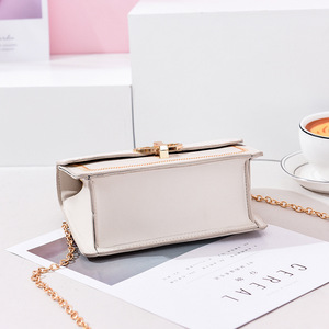 Women's Zipper PU Leather Crossbody <b>Bag</b> <b>Blushing</b> Beige Gray Fall Winter - Product Image 5