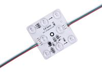 Module LED carré RGBW 24V 16703 IC 1814 IC avec lentille diffuse pour boîte lumineuse publicitaire de plafond