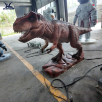 Kapalı Dino Park oyun alanı için Jungle tema dinozor Animatronic modeli küçük robotik Trex