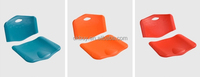Ensemble d'assise et de dossier de chaise en plastique avec trou pour poignée, coque de chaise ergonomique