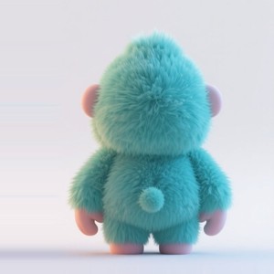 Dễ Thương Động Vật Khỉ Bé Sang Trọng Keychain Đồ Chơi Với Khuôn Mặt Nhựa Sản Xuất Hành Động Con Số - Product Image 3