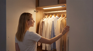 Smart Motion Activated Night <b>Light</b> Wireless Aluminum <b>LED</b> Strip for Under Cabinet Closet Bookshelf Stairs Wardrobe - Product Image 6