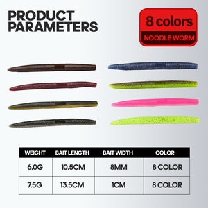 Nouvelle Offre 2026 : Leurre Souple Senko Salé Parfumé, Ver Coulant pour Pêche au Bar, au Blackfish et en Mer, Montage Drop Shot - Product Image 2