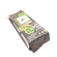 Pochette à soufflet latéral personnalisée de 1 kg (2 livres) pour torréfacteur de café, emballage de marque privée avec fermeture à languette