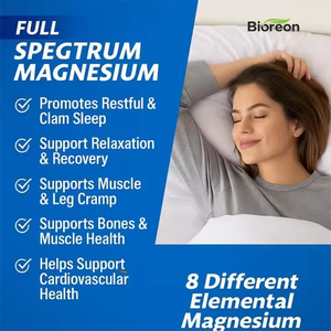 Capsules de complexe de magnésium Aeglewell en marque propre, 300 mg, glycinate, malate, <span class=keywords><strong>citrate</strong></span>, complément alimentaire pour le sommeil, relaxation musculaire - Product Image 4