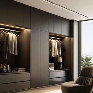 Asequible directo de fábrica moderno diseño de armario de madera conjunto completo al por mayor fabricante de muebles - Product Image 1