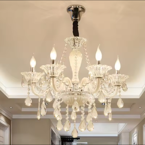 Venta al por mayor lámpara moderna hogar sala de estar dormitorio lujo K9 cristal vela candelabro partes - Product Image 6