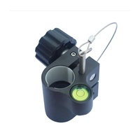 Varilla de Metal de Alta Precisión de 25 mm con Nivel de Burbuja Negro, Varilla de Centrado GPS para Instrumentos de Topografía