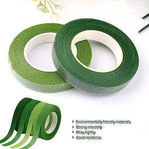 เทปดอกไม้สีเขียว NOVISON - เทปกาวสำหรับวันวาเลนไทน์ ใช้สำหรับพันก้านดอกไม้และงานประดิษฐ์ดอกไม้ - Product Image 2