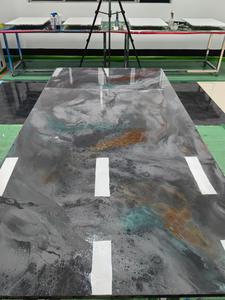 Revêtement de sol en résine époxy métallique auto-nivelant, cristal clair pour l'époxy, peinture liquide en résine apoxy 3D, revêtement de sol en résine époxy - Product Image 6