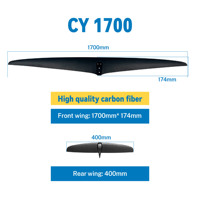 CY1700 Planche de Surf en Fibre de Carbone Unisexe Haute Qualité Vente en Gros, Hydrofoil Windsurf Water EFoil, Équipement de Sports Nautiques en Bois