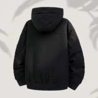 Veste pour homme personnalisée doublée de fausse fourrure, tendance hiver, fermeture éclair robuste, respirante et chaude, doudoune pour homme
