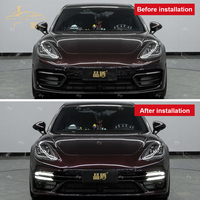 Kit carrosserie complet PINDUN pour Porsche Panamera 971.2, mise à niveau standard vers le style Turbo S, pare-chocs avant et arrière