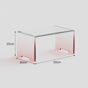 Đồ Nội Thất Bằng <span class=keywords><strong>Acrylic</strong></span> Trong Suốt Chất Lượng Cao Tùy Chỉnh Bàn Cà Phê Cầu Vồng Màu Gradient Để Bàn Máy Tính Phòng Ngủ - Product Image 5