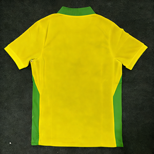 Nova Camisa de Futebol Personalizada da Seleção Brasileira 2026, Clássica Amarela, Masculina, Secagem Rápida, Respirável, Spandex/Algodão - Product Image 1