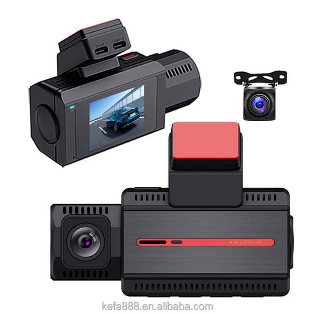 Car Dvr Dash Cam Doble Camara 4k+2k Wifi  Dual Lens Front and Rear 4k+2k Dash Camera Car Black Box  Dashcam sony Sensor with GPS