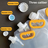 8.2Mm 20 30150 Ml Huile Moteur Emballage Biodégradable Boisson En Plastique Liquide Vaisselle Stand up Spout Pouch Avec Bec