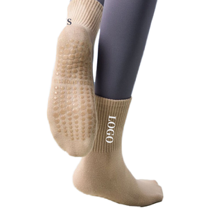 Calcetines de Pilates de Algodón Premium Transpirables y Antideslizantes para Mujer, con Puño y Logotipo, para Yoga en Interiores, Tejido de Punto, Técnica de Compresión - Product Image 4