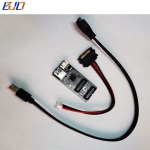 2 port USB 3.0 19PIN soket ke Motherboard 19PIN adaptor Header kartu Riser dengan SATA 15Pin kabel daya tersedia - Product Image 5