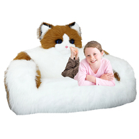 Canapé gonflable de loisirs en forme de chat, canapé paresseux, ensemble de canapé gonflable pliable, fauteuil gonflable
