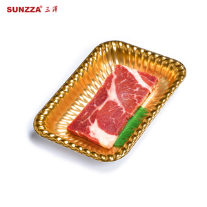 SUNZza แพ็กเกจเทอร์โมฟอร์มฟู้ดเกรดดีไซน์ใหม่ถาดพลาสติกแบบใช้แล้วทิ้งเนื้อหมูเนื้อหมูผักเนื้อแกะพร้อมฝาปิด - Product Image 5
