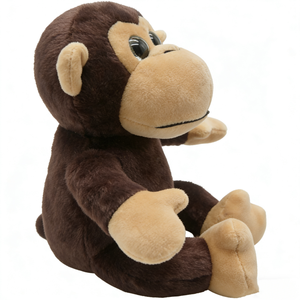 Peluche de mono personalizado, peluche de chimpancé, peluche de mono sentado - Product Image 4