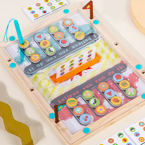 Kids Matching Bead <strong>Maze</strong> Board <strong>Game</strong> for <strong>2</strong> <strong>Player</strong> Battle Early Learning Educational Toys
