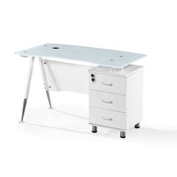 Bureau moderne Bureau d'ordinateur à double moteur réglable en hauteur Bureau d'ordinateur anti-collision à usage domestique