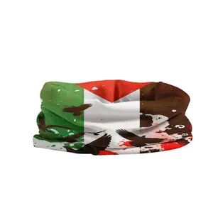 Polyester Palestin Có Thể Tái Chế Ống Bandana Ngoài Trời Thoáng Khí Liền Mạch Mặt Bìa Cho Đi Bộ Đường Dài Cắm Trại