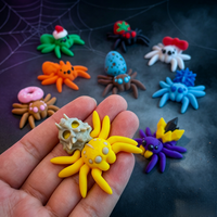 Figurines d'araignées articulées imprimées en 3D, jouet à articulations mobiles, araignée mignonne pour Halloween, ornement de bureau, cadeaux de fête, décoration pour la maison