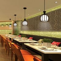 Lustre LED Nordique Noir à Trois Têtes pour Restaurant, Bar, Café et Salon de Thé - Construction en Fer et Verre