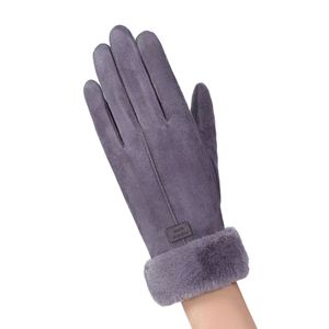 Women's Fleece Lined Thickened <b>Gloves</b> <b>Touchscreen</b> Windproof Thermal Autumn Winter Outdoor Cycling <b>Gloves</b> - Product Image 2