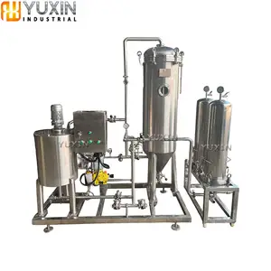 stainless steel candle type beer filter DE kieselguhr diatomite filtration machine