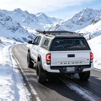 Couverture de benne rigide en alliage d'aluminium pour Toyota (modèles 2016-2023) de 5 pieds, installation sans perçage, étanche, avec verrou de hayon, ajustement sur mesure