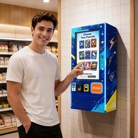 Distributeur automatique de cartes à collectionner CUNS avec design mural fin pour les paquets de cartes TCG, les cartes mystères et les objets de collection scellés