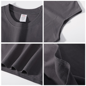 Débardeur Homme Ample et Oversize Sans Manches 100% Coton Écologique Design Uni Idéal Sport et Été - Product Image 3