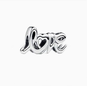 Vente en gros de breloques en cuivre plaqué argent S925 en forme de cœur <span class=keywords><strong>pour</strong></span> bracelet, collier, perles, accessoires de fabrication de bijoux DIY - Product Image 6