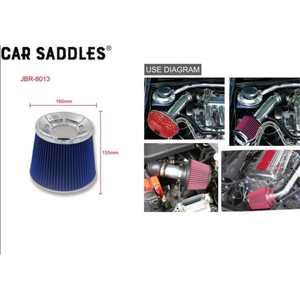 กรองอากาศ ZCQR DECO Car Saddles รุ่น M0832 ขนาด 160 มม. x 155 มม. สีน้ำเงิน รูปทรงกรวย เพิ่มประสิทธิภาพการดูดอากาศของเครื่องยนต์ - Product Image 3