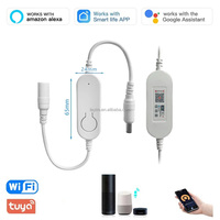 Variateur de lumière LED Wifi Tuya 12-24V, interrupteur de réglage de la luminosité pour bandes lumineuses monocolores, contrôleur LED compatible Alexa et Google Assistant