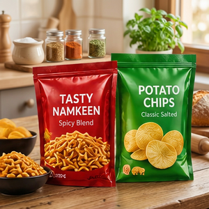 Sachets en plastique BOPP personnalisés imprimés en héliogravure, à fermeture éclair, de qualité alimentaire, pour l'emballage de snacks, de chips et de chips de pommes de terre - Product Image 4