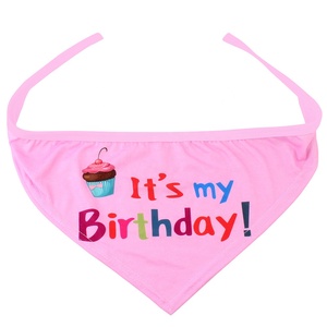 Sombrero de cumpleaños para mascotas, bandana de diseño bonito para perros, sombreros de fiesta de cumpleaños, bufanda, Pompón, bolas, perro, gato, gorro de cumpleaños, <span class=keywords><strong>2020</strong></span> - Product Image 3