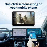 Écran du copilote, CarPlay, installation facile, écran 2K, connectivité téléphonique, système Android WFI 4G, puce Qualcomm, 3+32 Go Google