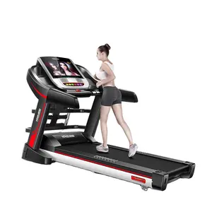 YPOO casa fitness máquina de correr cinta multi función cinta fácil hasta la cinta de correr