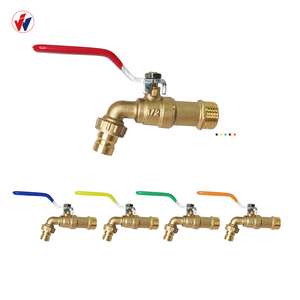 Grifo de Agua de Aleación de Zinc de 1/2\", 3/4\", 1\" para Riego Industrial y Doméstico con Doble Conexión y Válvula de Bola para Grifo de Balcón Exterior - Product Image 5