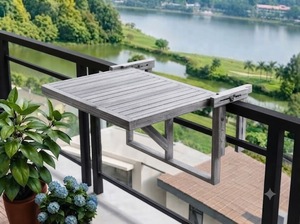 Table de balcon STOCKHOLM – Plusieurs couleurs disponibles pour balcons d'appartements et usage extérieur – Fonction pliable – Service OEM/ODM - Product Image 3
