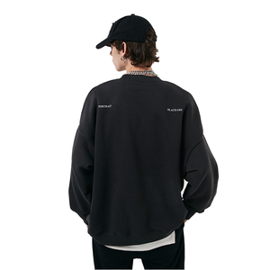 เสื้อสเวตเชิ้ตคอกลมพิมพ์ลายดิจิทัลสำหรับเด็กแรกเกิด ผ้าฟลีซกันเป็นขุย แฟชั่นสตรีทอเมริกันสำหรับผู้ชาย ฤดูใบไม้ร่วง/ฤดูหนาว ทรงหลวม สีพื้น <span class=keywords><strong>ESAN</strong></span> - Product Image 4