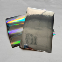 Autocollants d'étiquette en métal de feuille d'aluminium argentée autocollant mural miroir