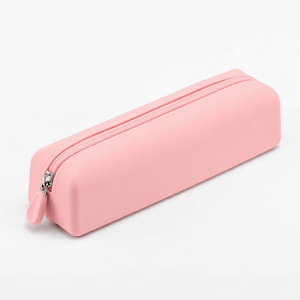 Silicone Square Makeup Bag Pink M Zipper Closure Travel Portable Bag Cute Waterproof Silicone Cosmetic <b>Pouch</b> <b>for</b> Women and <b>Men</b> - Product Image 2
